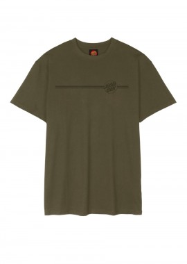 SANTA CRUZ T-Shirts Tonal Opus Dot Stripe T-Shirt - ΠΡΑΣΙΝΟ-SCA-TEE-12424-GREEN