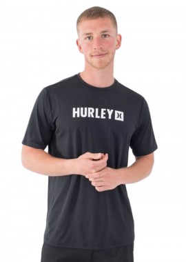 HURLEY - HURLEY Ανδρικό T-Shirt EVD HYBRID UPF - ΜΑΥΡΟ-MAT0000990-BLACK