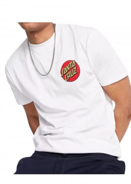 Santa Cruz Ανδρικό T-Shirt Classic Dot - Λευκό-SCA-TEE-11049-WHITE