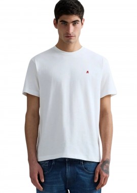 REPLAY - REPLAY Ανδρικό T-Shirt M3015 - Λευκό -M3015 .000.2660-WHITE