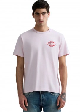 REPLAY - Replay Ανδρικό T-Shirt M3344 -Ροζ-M3344 .000.2660-PINK