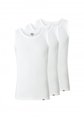 DICKIES - Dickies Ανδρικά Tank Top 3 Pack - Λευκά-DK0A4ZB2WHX1-WHITE