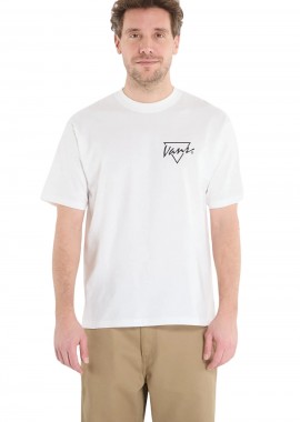Vans Ανδρικό T-Shirt Palm Drive - Λευκό-VN000SXEWHT1-WHITE