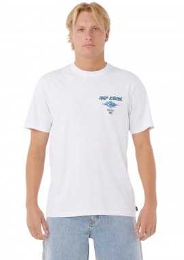 Rip Curl Fade Out Icon Tee Ανδρικό T-Shirt -Λευκό-0CAMTE-WHITE