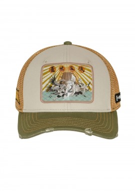 CAPSLAB Kung Fu Panda Trucker Καπέλο - Μπεζ-CL/CFP/1/PCS/DRA-BEIGE