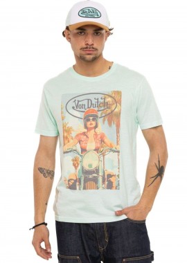 Von Dutch Ανδρικό T-Shirt Print - Γαλάζιο-VD/1/TR/GIRLS3-BLUE