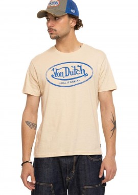 VON DUTCH Ανδρικό T-Shirt - Μπεζ-VD/P/1/TR/BRAD/26D-BEIGE