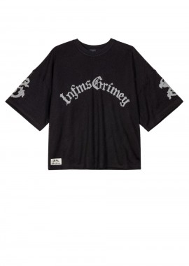 Grimey Chief Watcher Mesh Boxy Ανδρικό Tee - Μαύρο-GAMBT782-BLACK