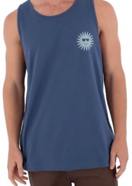 HURLEY Ανδρική Αμάνικη Μπλούζα Tank Printing Press FOMO - Μπλε-MTKEUED0003-BLUE