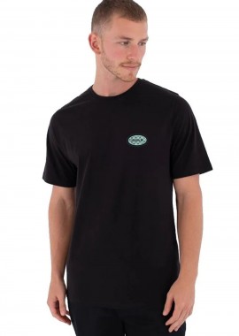 Hurley PRINTING PRESS Ανδρικό Tee - Μαύρο -MTSEUED0022-BLACK