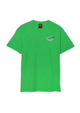 SANTA CRUZ t-shirt ανδρικό Global Flame Dot - Πράσινο-SCA-TEE-11164-GREEN