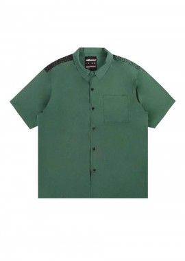 THE HUNDREDS - THE HUNDREDS Πουκάμισα Face Woven - ΠΡΑΣΙΝΟ-T24P108009-GREEN