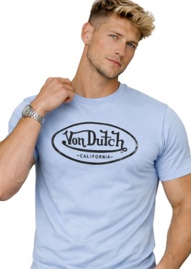 VON DUTCH - Von Dutch T-Shirt Logo Tee - Γαλάζιο-VD/P/1/TR/BRAD/26B-BLUE
