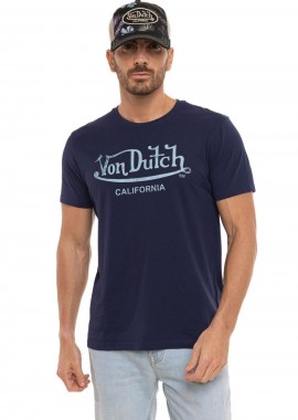 Von Dutch Ανδρικό T-Shirt Logo Tee - Μπλε Σκούρο-VD/P/1/TR/FIRST/6E-BLUE
