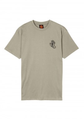 Santa Cruz Stamped Screaming Hand T-Shirt-SCA-TEE-13437-GREY
