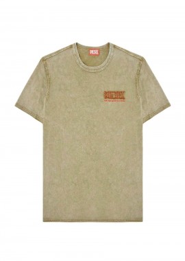 DIESEL Ανδρικό T-Shirt T-RAWJUST-V1 - Χακί-S26A209580KMAH-KHAKI