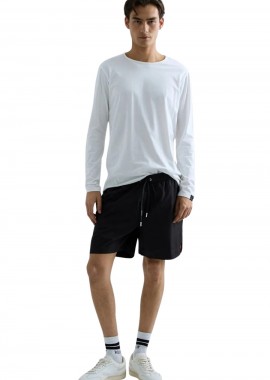REPLAY - REPLAY Ανδρικό Μαγιό Black Swim Shorts - Μαύρο-LM1154.000.82972R-BLACK