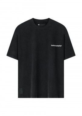 Another Cotton Lab - ANOTHER COTTON LAB SRC Signature T-Shirt Μαύρο-PD00012704-BLACK