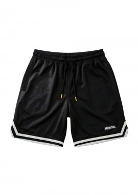BEE UNUSUAL Ανδρικό Μαγιό Solid Board Shorts - Μαύρο-BS-263214-BLACK