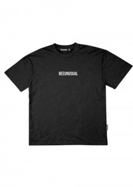 BEE UNUSUAL - BEE UNUSUAL Getting Shit Done Oversized T-Shirt - Μαύρο-AT-260247-BLACK