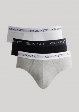 Gant σετ ανδρικά εσώρουχα με logo print (3 τεμάχια) - 900003001 Γκρι