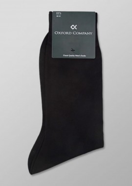 OXFORD COMPANY - Oxford Company ανδρικές μακριές κάλτσες μονόχρωμες - SC36-1100.10 Μαύρο