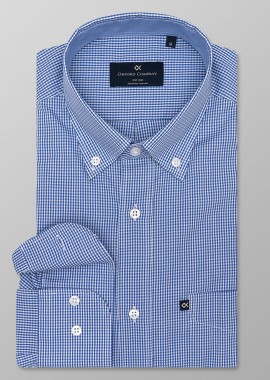 OXFORD COMPANY - Oxford Company ανδρικό πουκάμισο button down με καρό σχέδιο Regular Fit