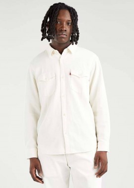 LEVI'S - Levi's® ανδρικό denim πουκάμισο μονόχρωμο με flap τσέπες μπροστά - A191900-01 Εκρού