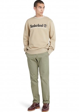 TIMBERLAND - Timberland ανδρικό chino παντελόνι μονόχρωμο με θηλιές για ζώνη και τσέπες