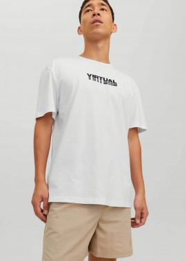 JACK & JONES - JACK & JONES ανδρικό T-shirt με graphic print και lettering