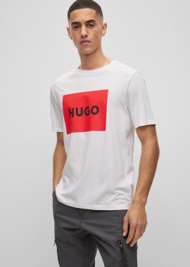 HUGO - Hugo Boss ανδρικό T-shirt με logo print στο στήθος Regular Fit
