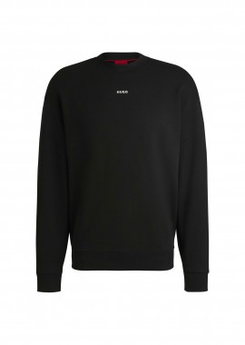 Hugo Boss ανδρική μπλούζα φούτερ μονόχρωμη Regular Fit - 50525892 Μαύρο
