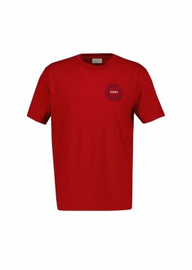 GANT - Gant ανδρικό T-shirt με graphic logo print Regular Fit - 2003402 Κόκκινο