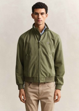 GANT - Gant ανδρικό αδιάβροχο jacket με κεντημένο λογότυπο Regular Fit - 7006600 Λαδί