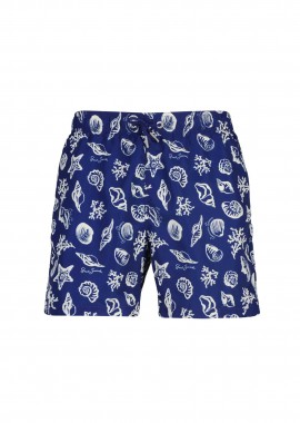 Gant ανδρικό μαγιό σορτς με seashells print Regular Fit - 922616013 Μπλε