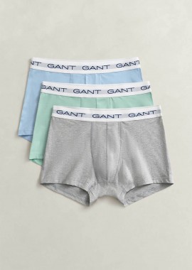Gant σετ ανδρικά εσώρουχα trunk με λογότυπο Slim Fit (3 τεμάχια) - 902613003 Γκρι