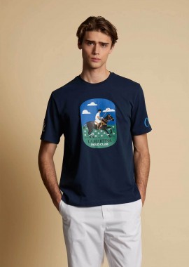 LA MARTINA - La Martina ανδρικό T-shirt με graphic print Regular Fit