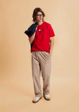 LA MARTINA - La Martina ανδρικό casual παντελόνι poplin Straight Relaxed Fit