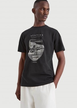 Nautica ανδρικό T-shirt με graphic print 