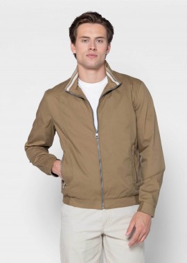 The Bostonians ανδρικό bomber jacket Regular Fit - W2896T23A Καφέ Ανοιχτό