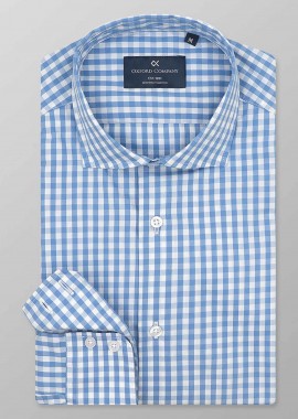 OXFORD COMPANY - Oxford Company ανδρικό sport πουκάμισο καρό Slim Fit