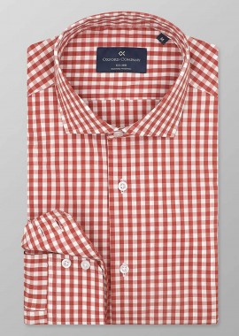 OXFORD COMPANY - Oxford Company ανδρικό sport πουκάμισο καρό Slim Fit