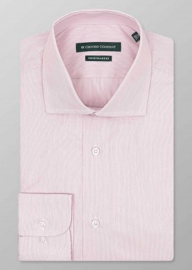 Oxford Company ανδρικό Classic πουκάμισο Regular Fit Club - M324NRZ20.02 Ροζ
