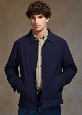 OXFORD COMPANY - Oxford Company ανδρικό jacket μονόχρωμο - A310-JZ70.01 Μπλε Σκούρο