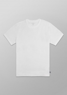 Oxford Company ανδρικό T-shirt μονόχρωμο Regular Fit - K310-MZ20.01 Λευκό