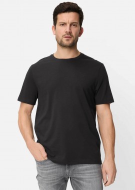 CAMEL ACTIVE - Camel Active ανδρικό T-shirt με κεντημένο monogram Regular Fit - C261NOS-409700-9T87 Μαύρο