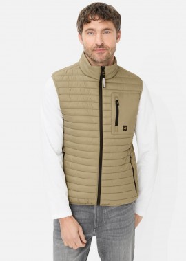 CAMEL ACTIVE - Camel Active ανδρικό αμάνικο μπουφάν αδιάβροχο με καπιτονέ σχέδιο Regular Fit - C261NOS-460190-9N90 Μπεζ