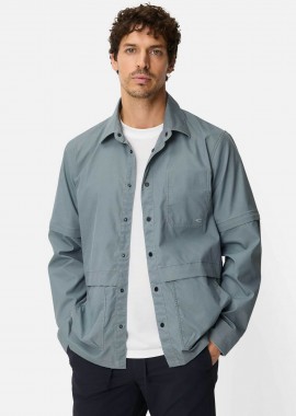 Camel Active ανδρικό overshirt με τσέπες Relaxed Fit - C261-409388-7S88 Γκρι Γαλάζιο