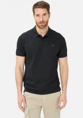 CAMEL ACTIVE - Camel Active ανδρική μπλούζα πόλο πικέ με κεντημένο monogram Regular Fit - C261-409920-7P01 Μπλε Σκούρο