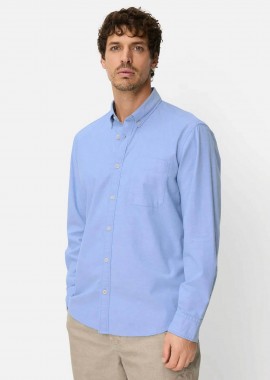 CAMEL ACTIVE - Camel Active ανδρικό πουκάμισο oxford button down με τσέπη και κεντημένο monogram Regular Fit - C261NOS-409105-9S05 Μπλε Ανοιχτό